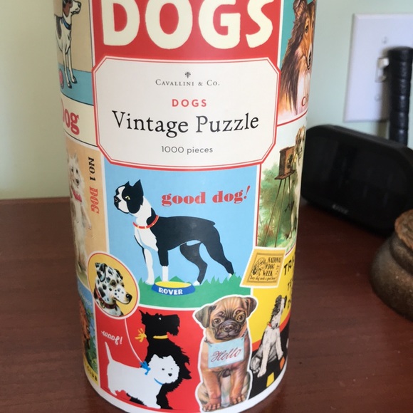 Cavallini Vintage Puzzle - Dogs - Picture 4 of 7